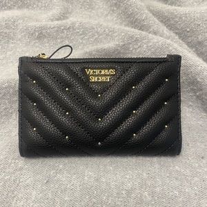 Victorias Secret black studded wallet